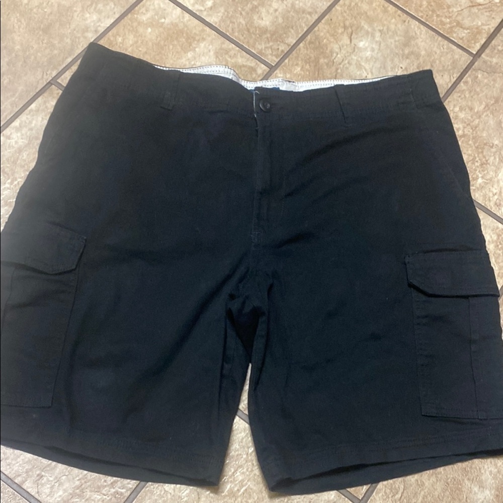 Men’s Black Cargo Shorts with Relaxed Fit Summer Fall Practical